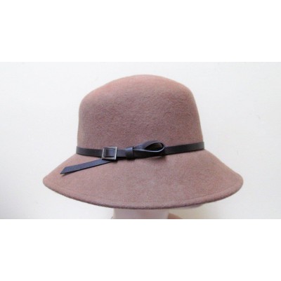 Nine West Brown Wool Felt Ladies Bucket Hat  eb-69254424